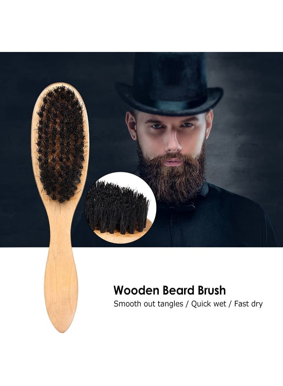 Beard brush comb are wonderful helpers for men to take care of their beard.