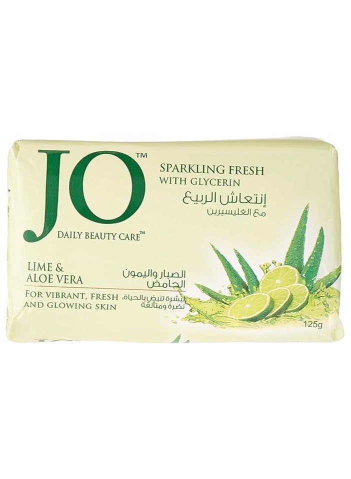 Lime and Aloe Vera soap, 125g x 6