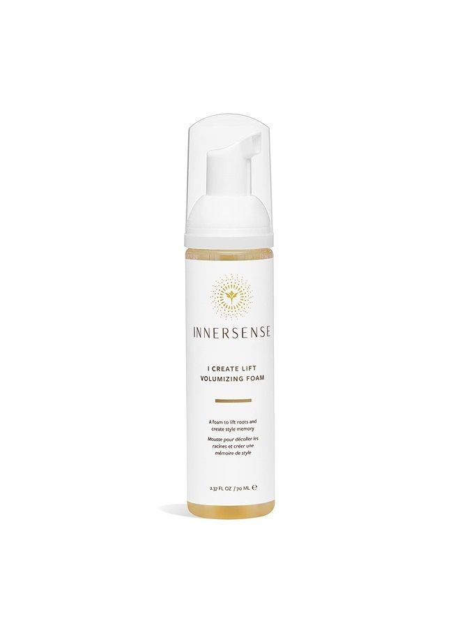 INNERSENSE Organic Beauty - Natural I Create Lift Volumizing Foam | Non-Toxic, Cruelty-Free, Clean Haircare (2.37oz)
