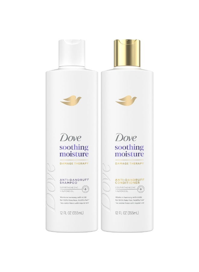 Derma CareSoothing Moisture Scalp Anti-Dandruff Shampoo And Conditioner Set 355 ml 2 pcs