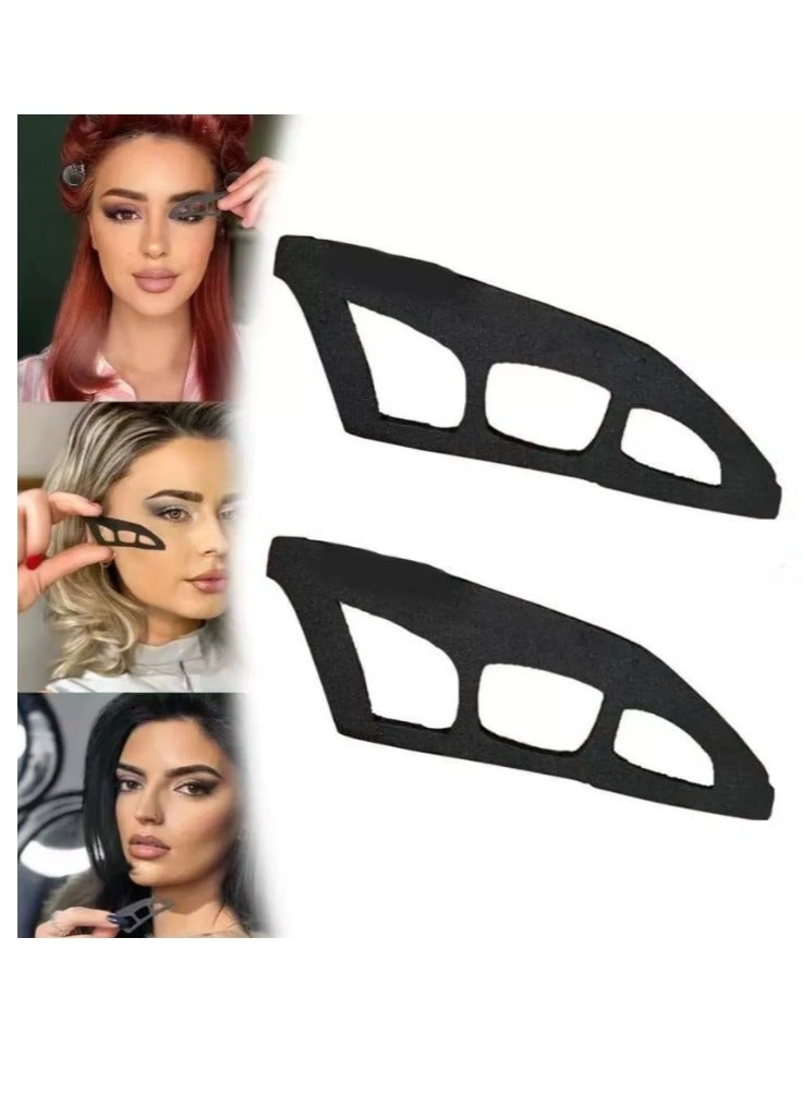 2 Pcs Eyetour Eyeshadow Tool, Eyeshadow Assistant, Eyeshadow stencils for eyes, Eyetour your glam bestie, Eyetour Makeup Tool for Eyeshadow, Eyetour Makeup, Quick Make-Up Stencils