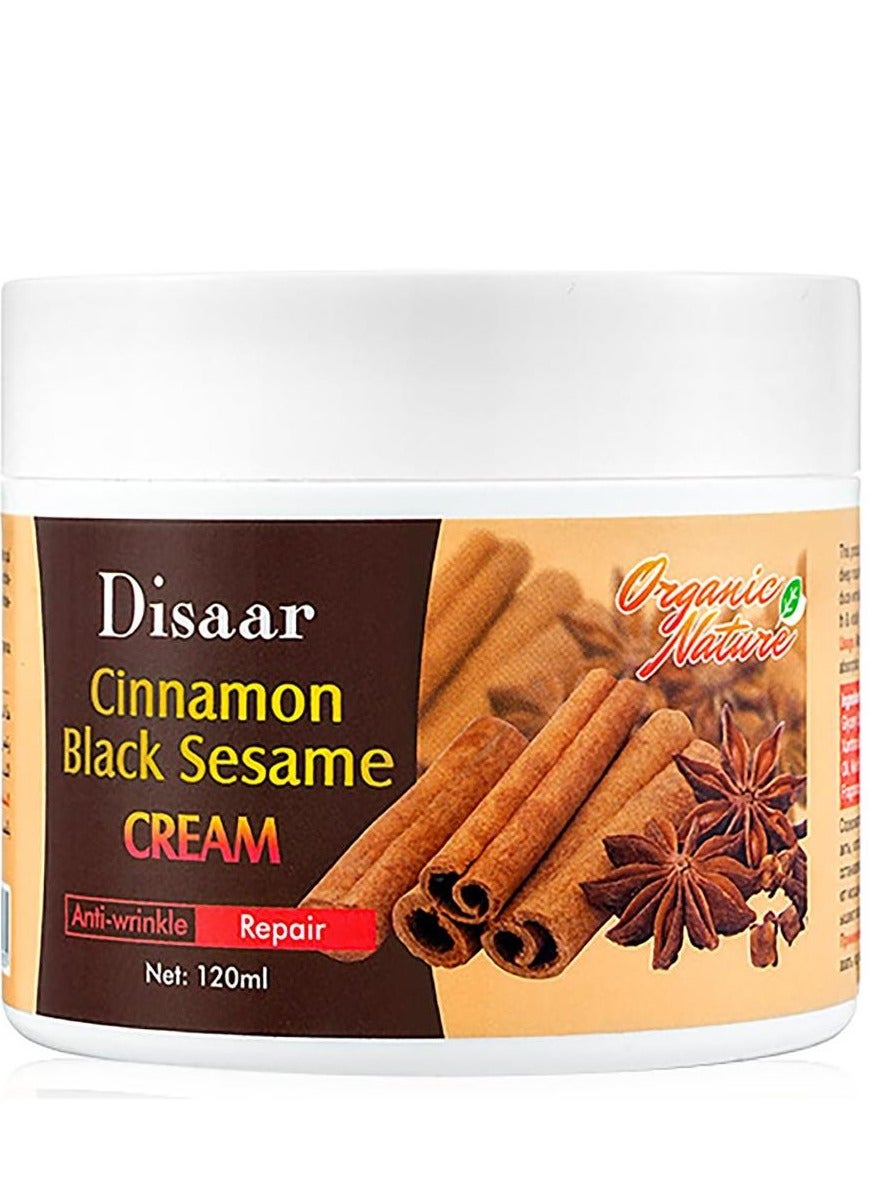 black sesame cinamon face cream anti wrinkle face cream skin care whitening skin cream 120 ml