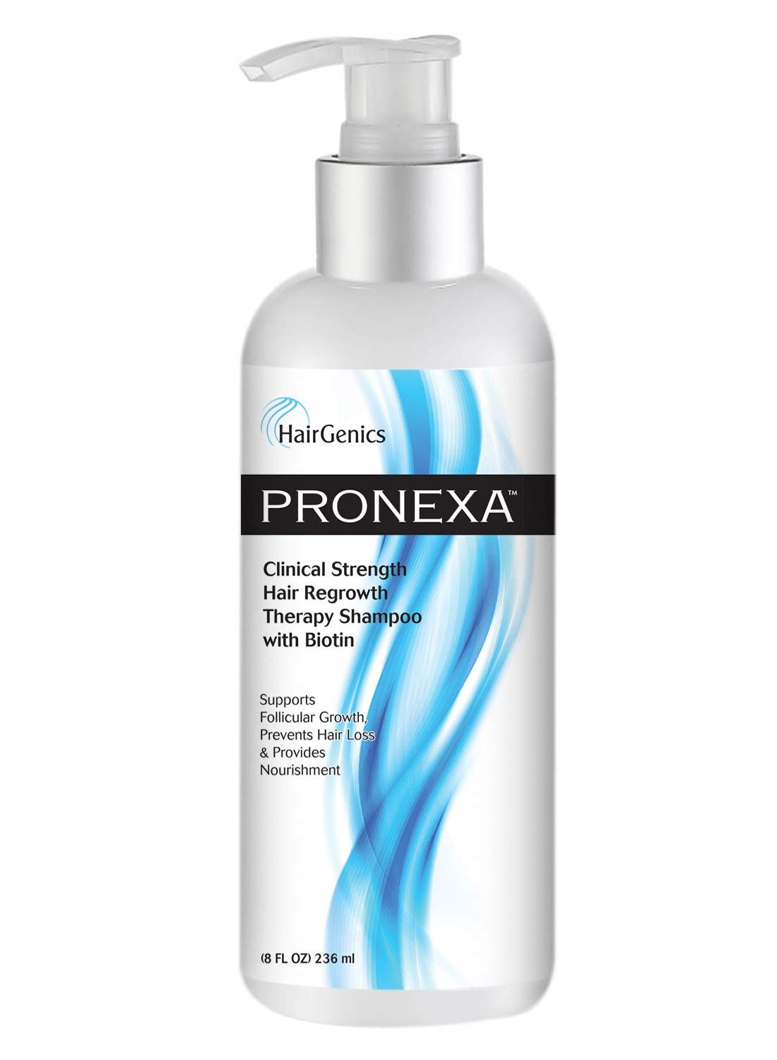 Pronexa Clinical Strength Hair Growth & Regrowth Therapy Hair Loss Shampoo With Biotin, Collagen, and DHT Blockers for Thinning Hair, 8 fl. oz.