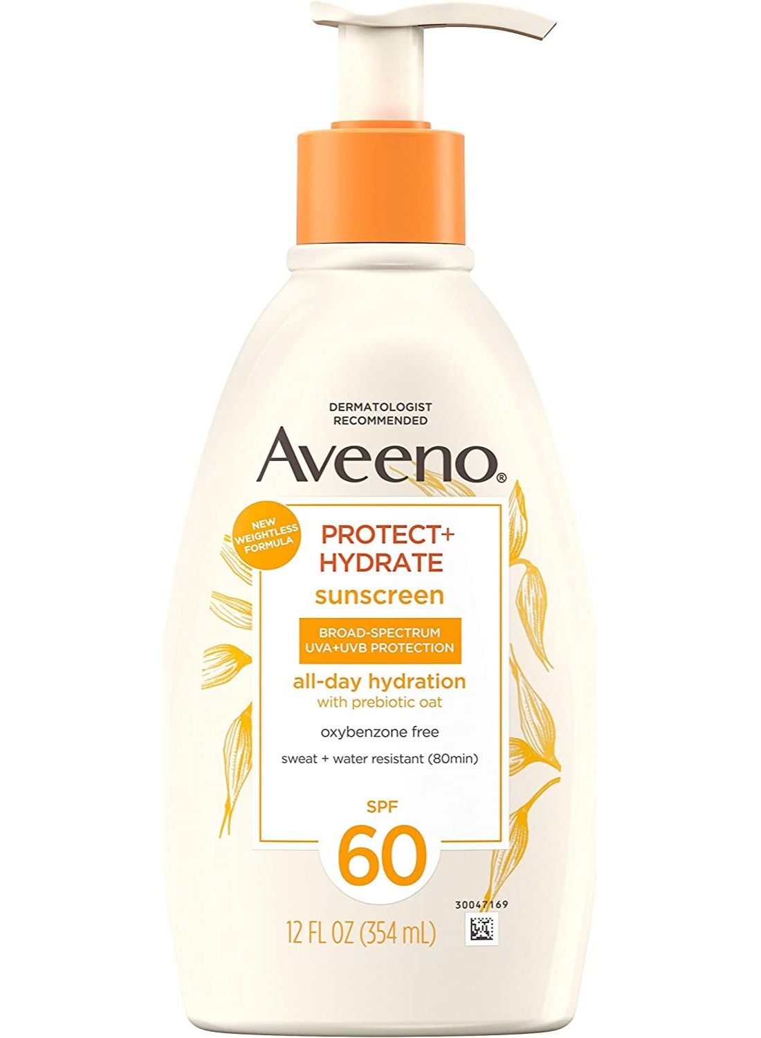 Aveeno Protect And Hydrate Moisturizing Body Sunscreen Lotion With Broad Spectrum Spf 60 Prebiotic Oat