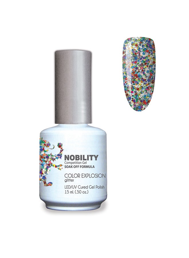 Gel Nail Polish 15 ml, Long Lasting, Chip Resistant, Requires Drying Under UV Led Lamp Color Explosion Nbgp112
