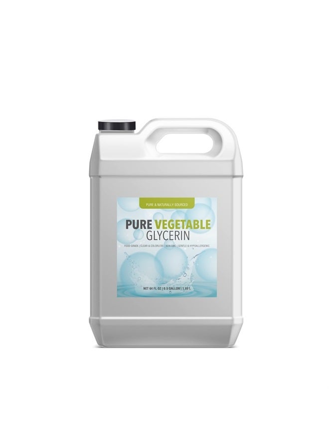 Vegetable Glycerin (1 Gallon) Food Grade, Vegan, Hypoallergenic, Odorless, Colorless