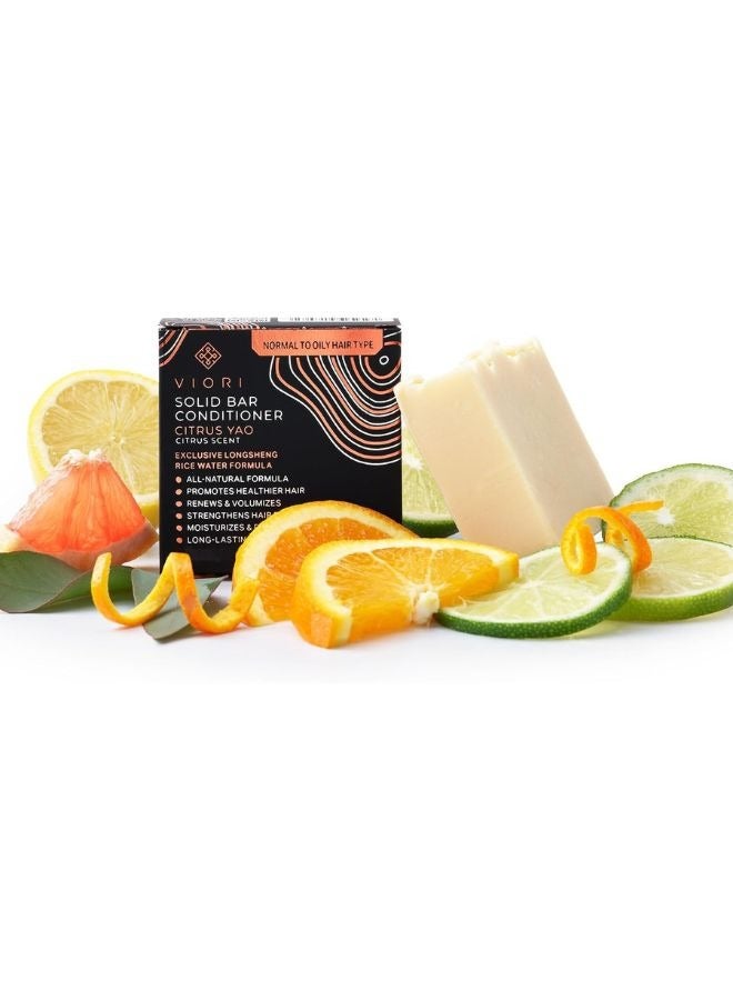 Citrus Yao Conditioner Bar Paraben Free Sulfate Free Vegan Eco Friendly