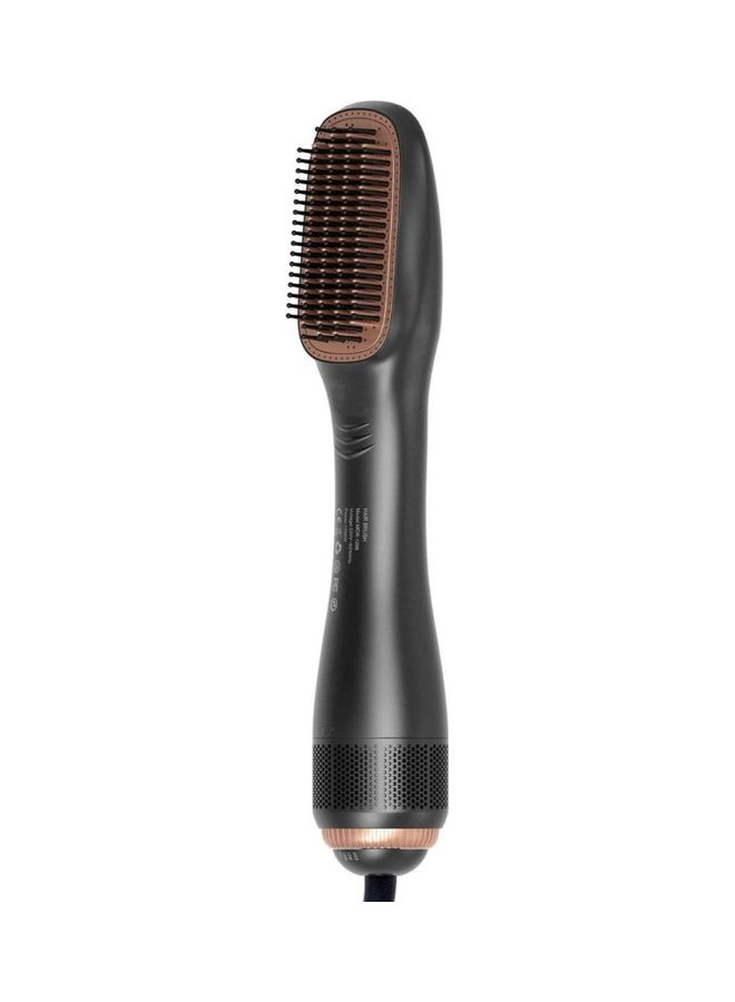 3-in-1 Professional Hair Straightening & Drying Brush – 1200W Hot Air Styler with Negative Ion Technology, Volumizer & Curler Function, Lightweight Ergonomic Design for Smooth, Frizz-Free Hair – Black, 43cm Long Barrel