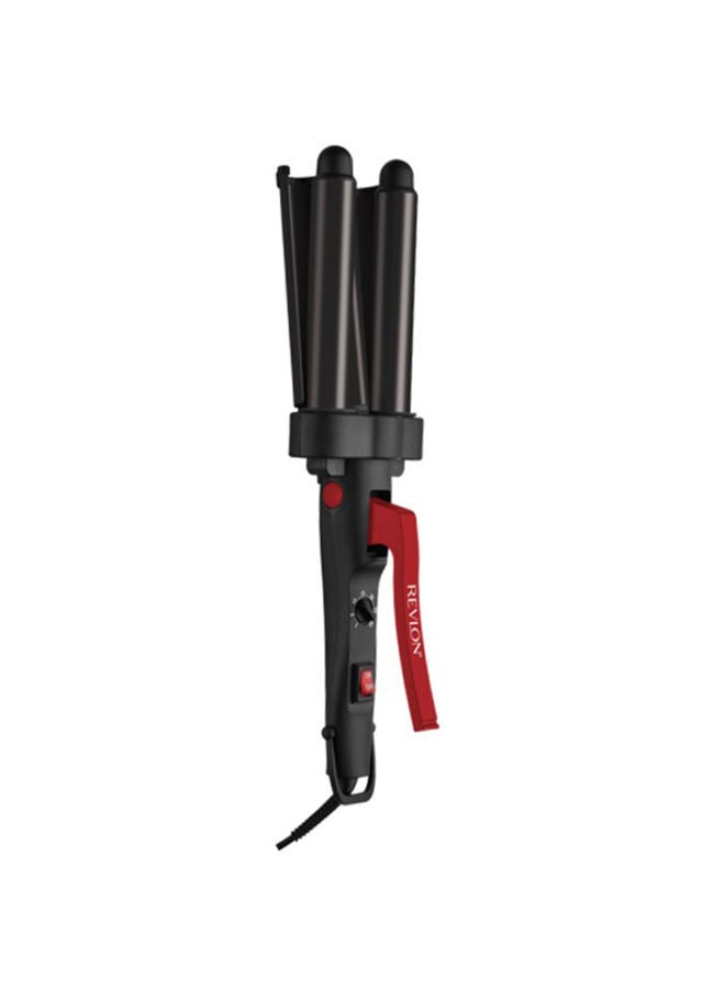Revlon 3 Barrel Jumbo Hair Waver Long-Lasting Natural Looking Waves RVIR3056ARB