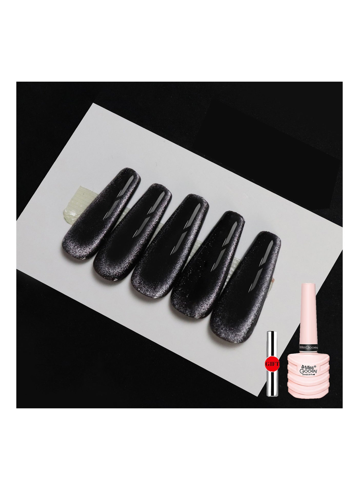 Gel Nails Polish Set UV LED Needs Super Shiny Color Long Lasting,Cat Eye Glitter with Magnetic Stick Kit ,Quick Drying Magnetic Art Manicure DIY At Home Soak for Women