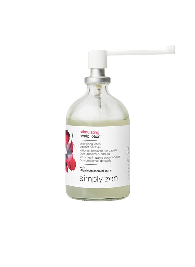 Simply Zen Stimulating Scalp Lotion 100ml – Leave-In Growth Support for Fine Hair, Capsicum & Camphor, Daily Treatment for Hair Thinning Relief 100ml