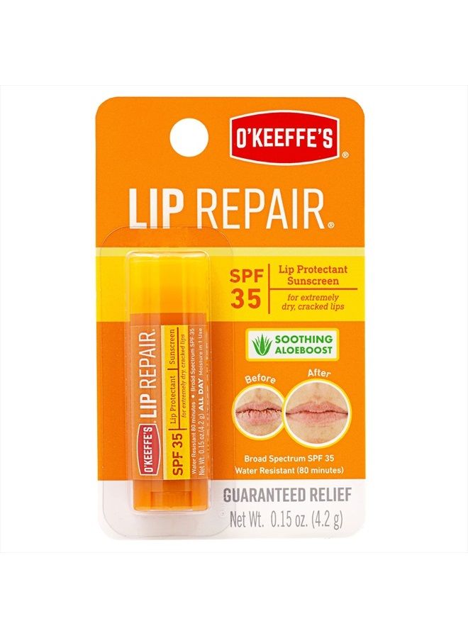 Lip Repair SPF 35 Lip Balm Stick, (Pack of 1)