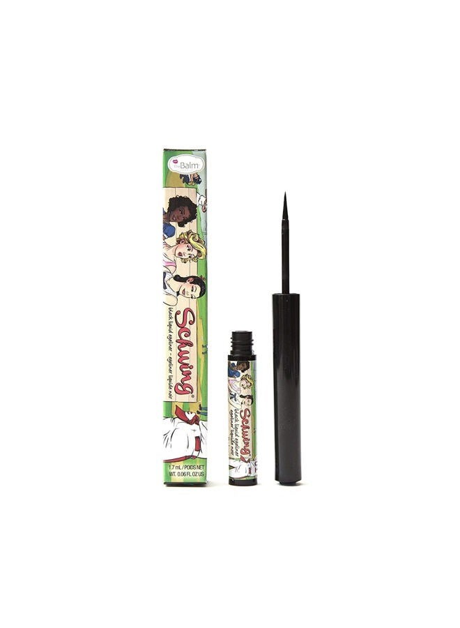Schwing Liquid Eyeliner, Black, Matte Finish, 0.05 Fl Oz (Pack of 1)