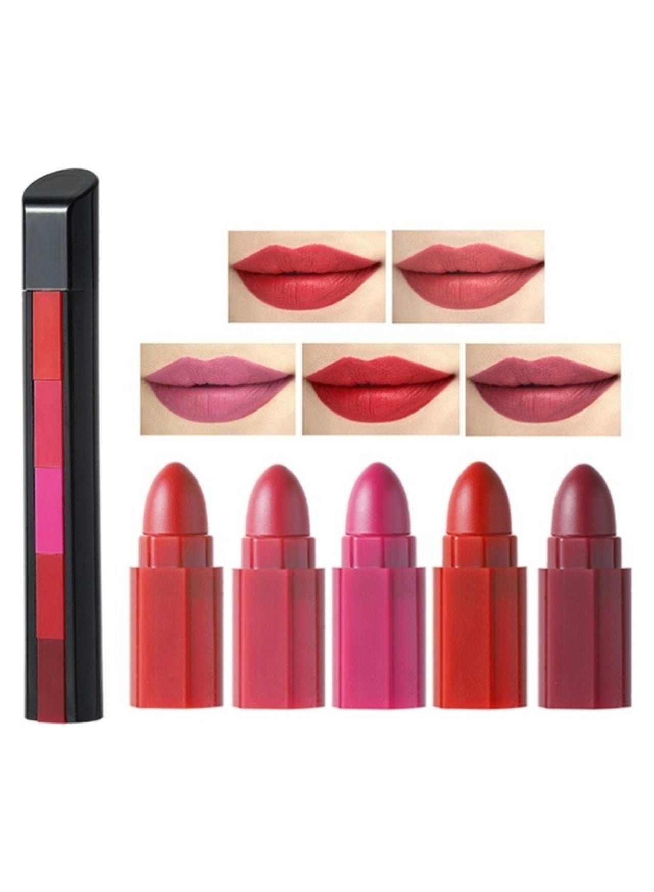 5 in 1 Intense Matte Lipstick – Model 01
