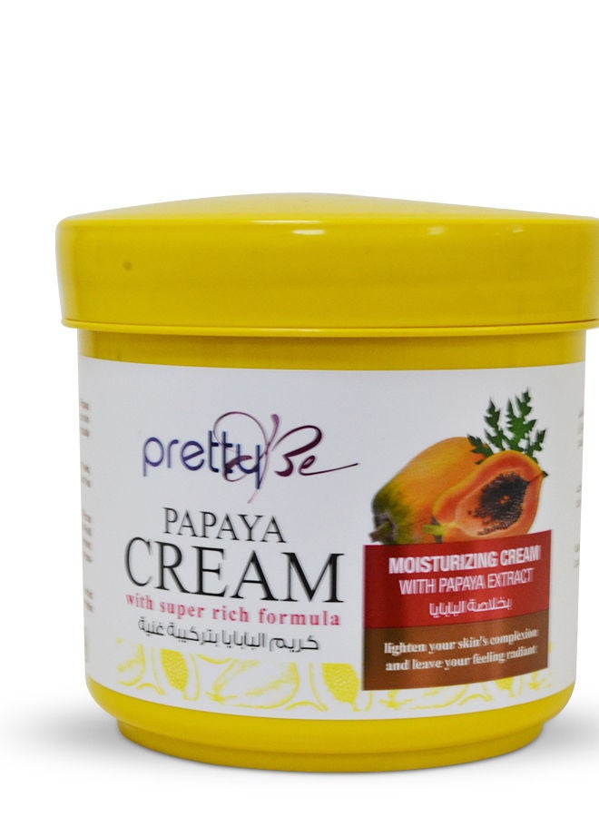 Moisturizing Cream with Papaya Extract, With Super Rich Formula 600ml