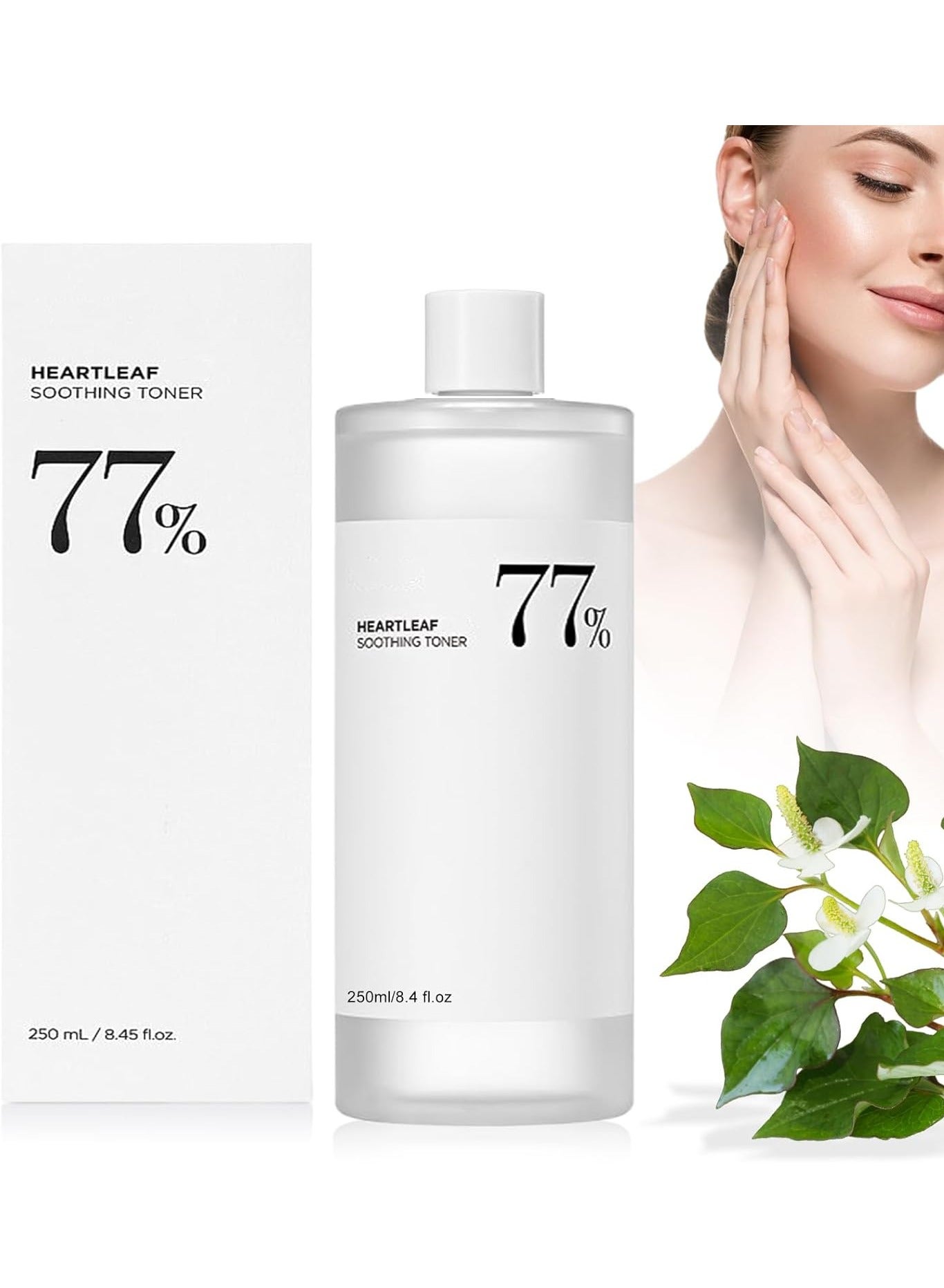 Heartleaf 77% Soothing Toner I pH 5.5 Trouble Care, Calming Skin, Refreshing, Hydrating, Purifying, Cruelty Free, Vegan 250ml
