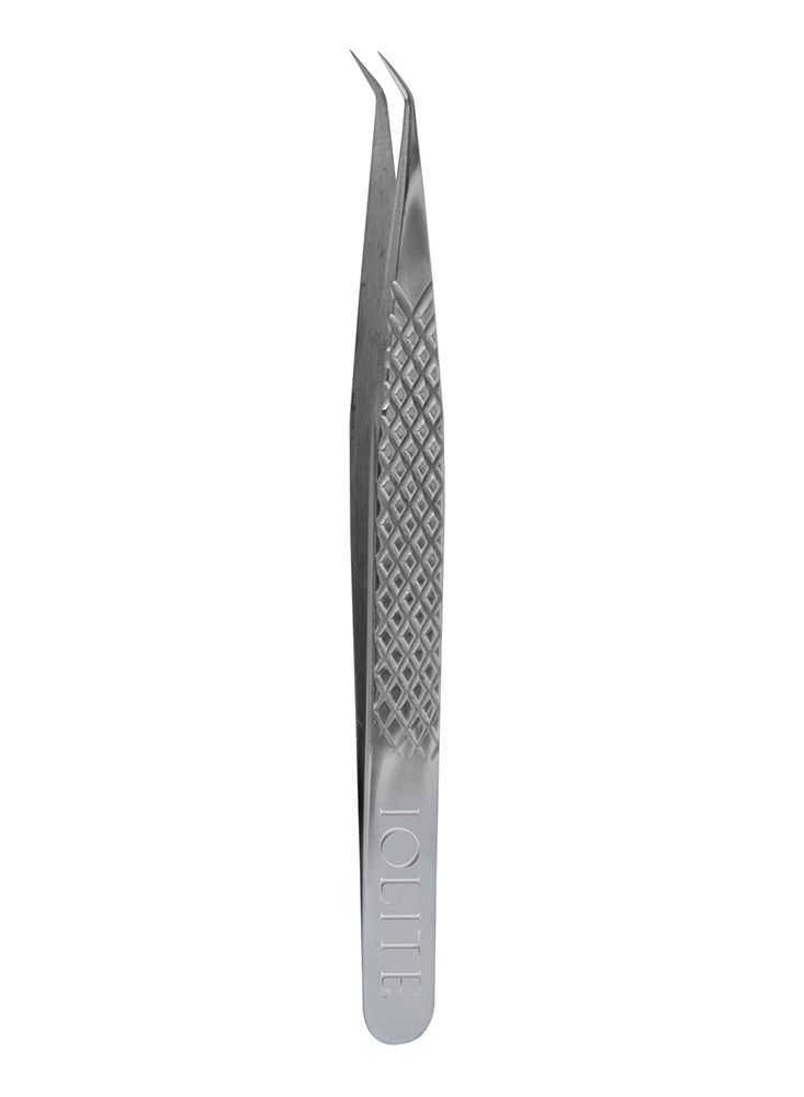 Lash Tweezers Professional Stainless Steel Curved Precision Tweezers For Eyelash Extensions Volume Lashes Electronics Laboratory Work Jewelry Making Crafting Soldering False Lashes Nail Art