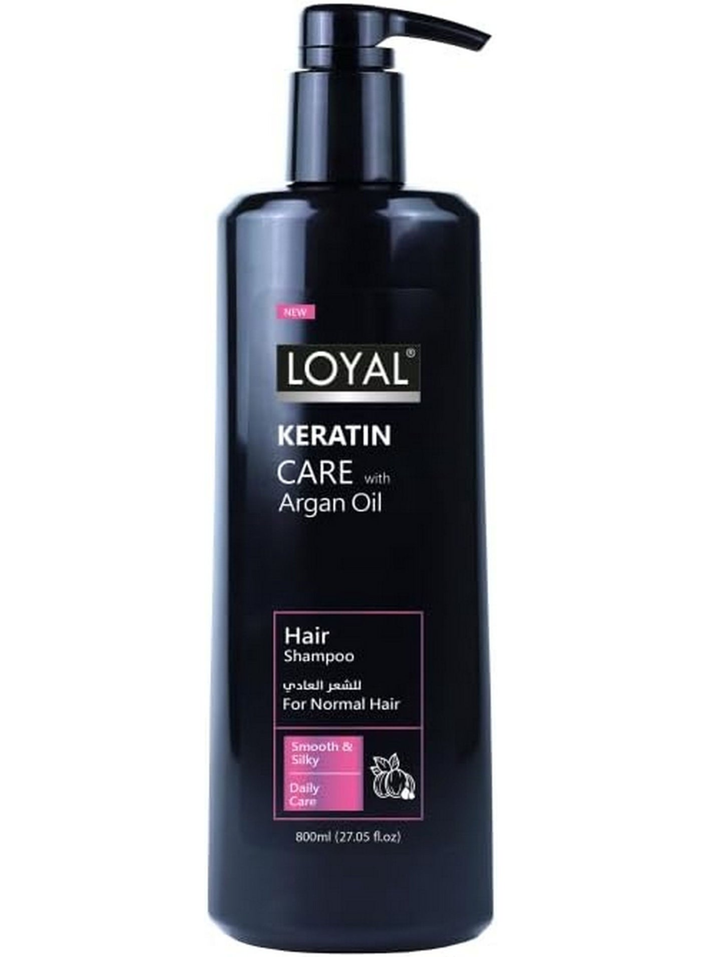 Keratin Care With Argan Oil Hair Shampoo For Normal Hair Smooth & Silky Daily Care 800 ML