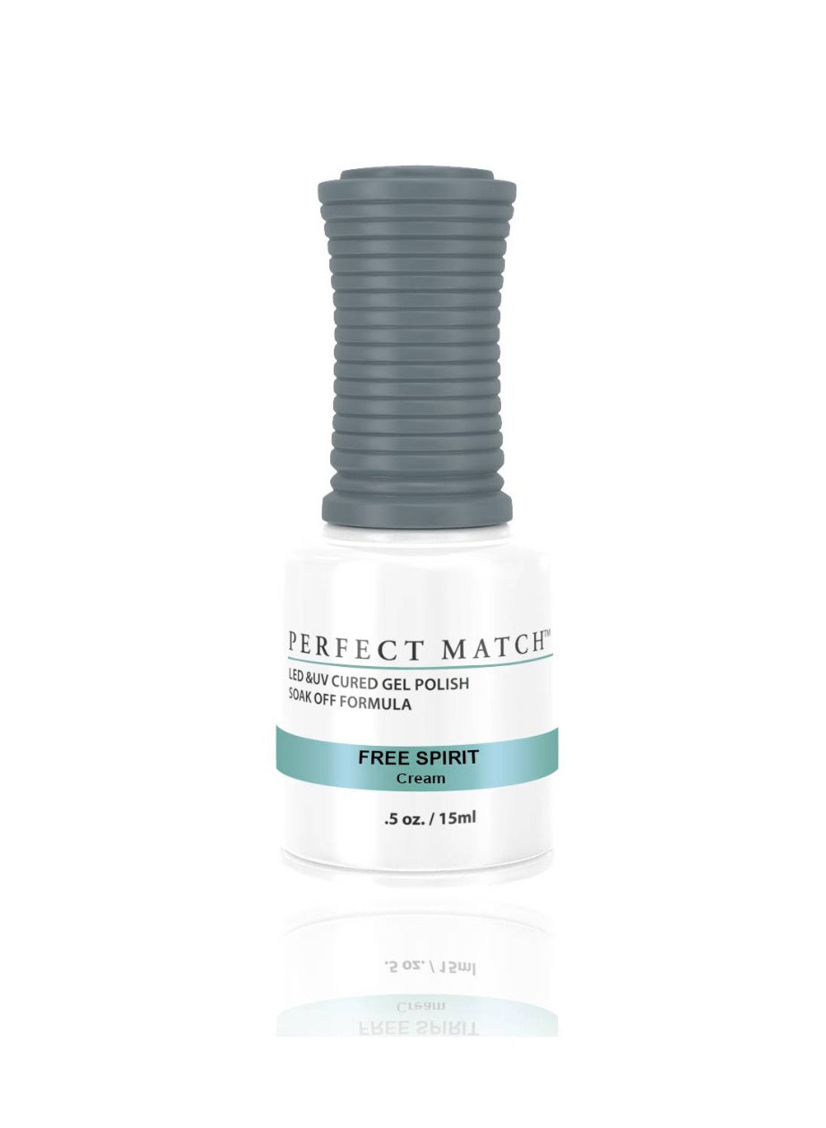 Perfect Match Gel Nail Polish 15ml Soak Off Long Lasting High Shine UV LED Gel Non Toxic Easy Application Wide Color Range for Manicure and Pedicure  Free Spirit