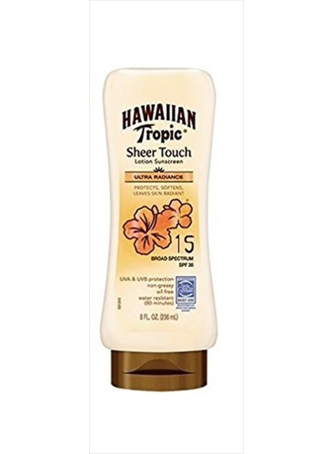 Sheer Touch Lotion Sunscreen, Ultra Radiance SPF 15, 8 oz (Pack of 2)