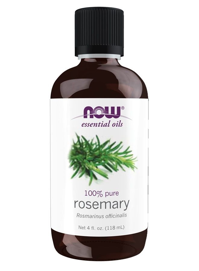 Essential Oils, Rosemary Oil, Purifying Aromatherapy Scent, Steam Distilled, 100% Pure, Vegan, Child Resistant Cap, 4-Ounce