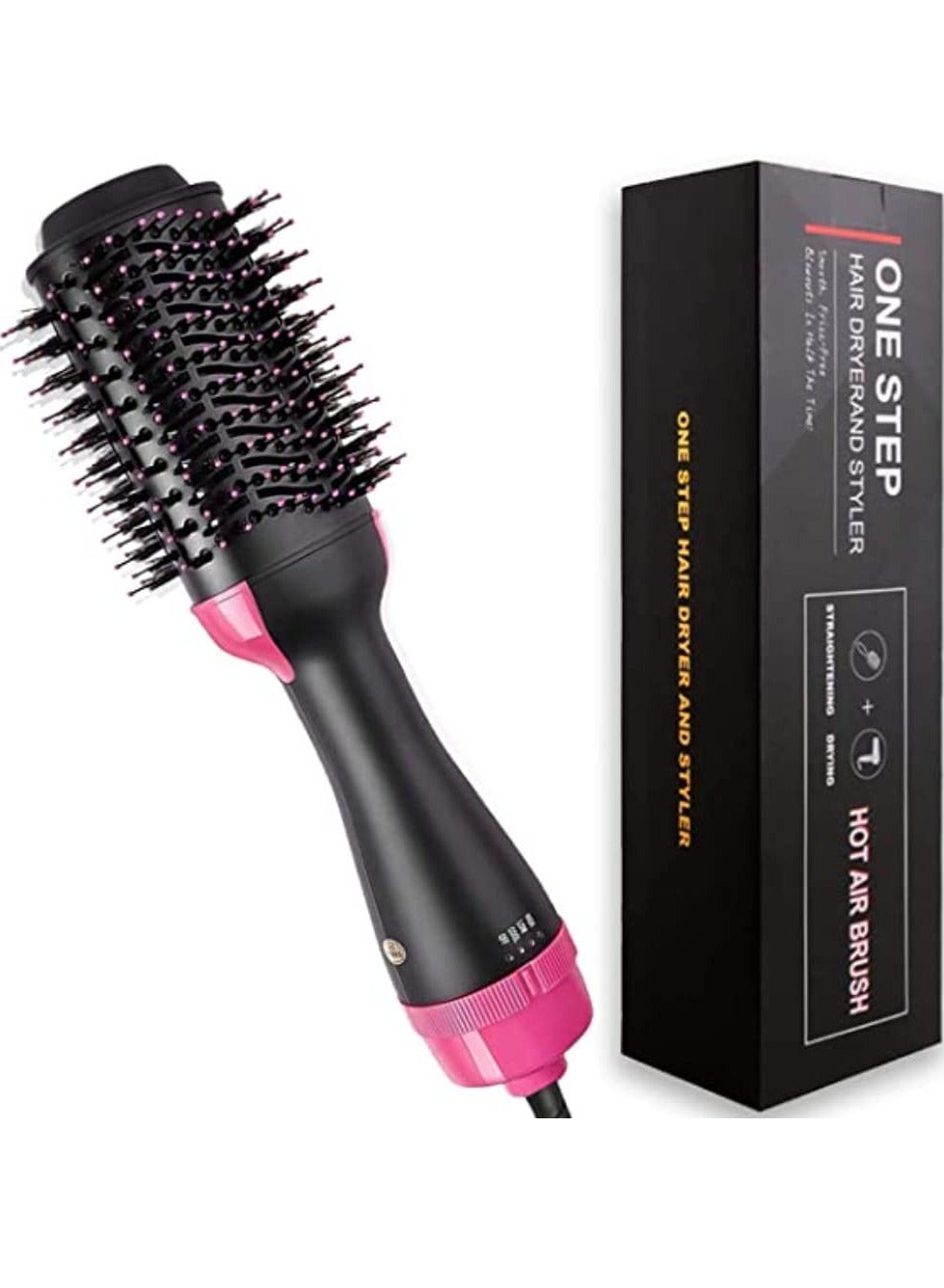 One Step Hair Dryer and Volumizer,Hot Air Blow Brush for Women, One Step Styler, All Hair Types One Step Hair Dryer and Volumizer,Negative Ion Hair Straightener Curler for All Hairstyle