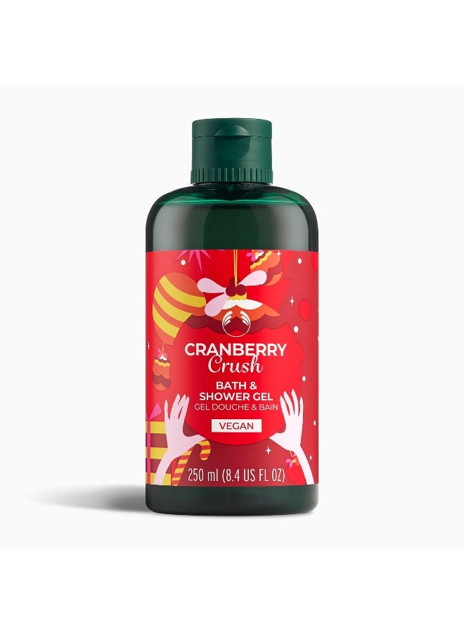 Cranberry Crush Bath And Shower Gel – Refreshing Daily Cleanser With Fruity Notes, Gentle Lather, And Hydrating Formula For Soft, Smooth Skin (250 Ml)