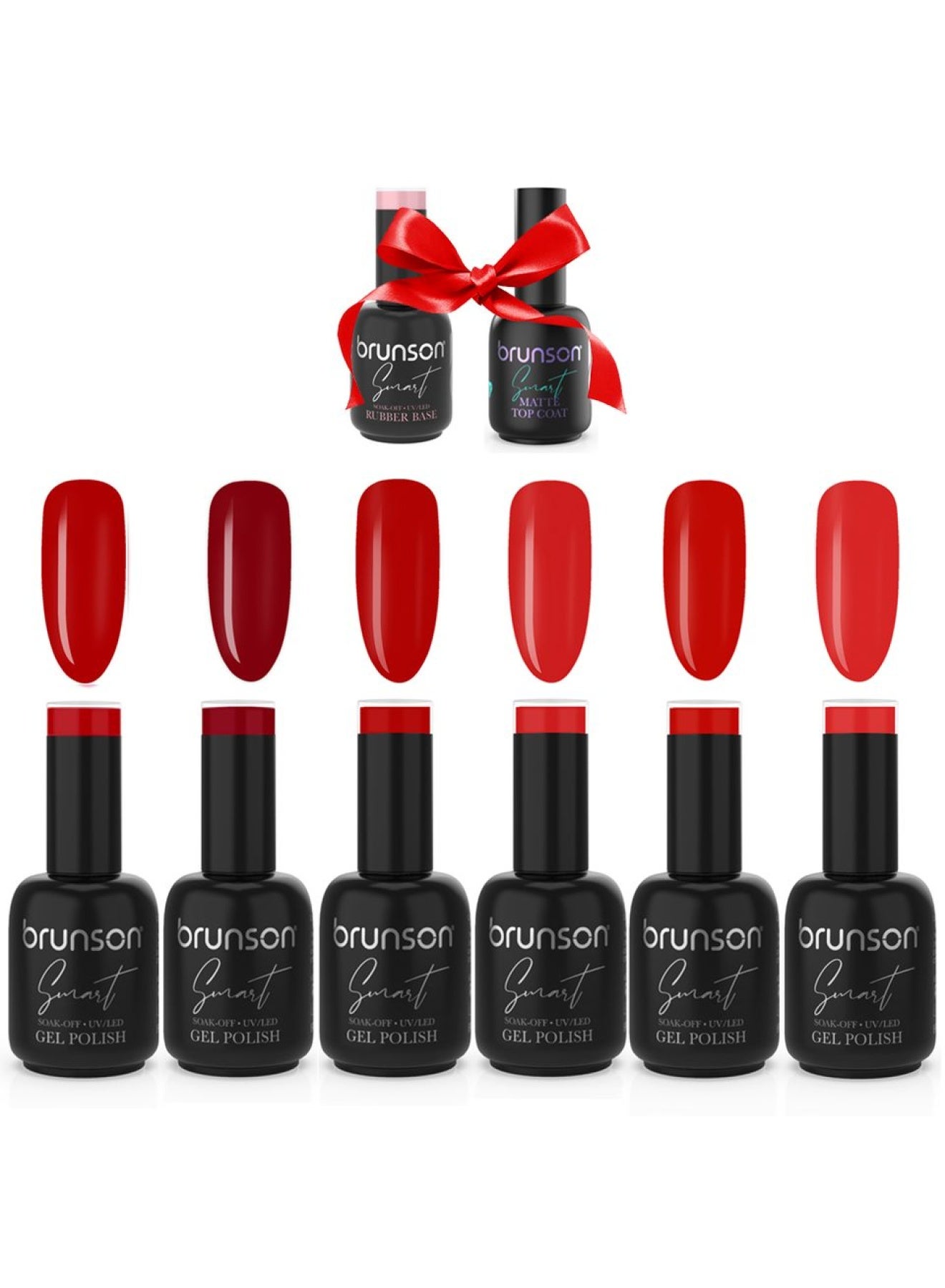Red Gel Polish Collection – Long Lasting Soak Off Gel Nail Colors
