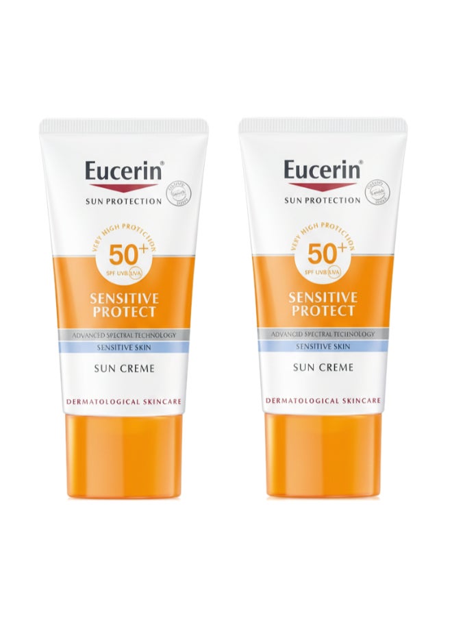 Pack Of 2 Sensitive Protect Sun Cream For Sensitive & Dry Skin - 50ml
