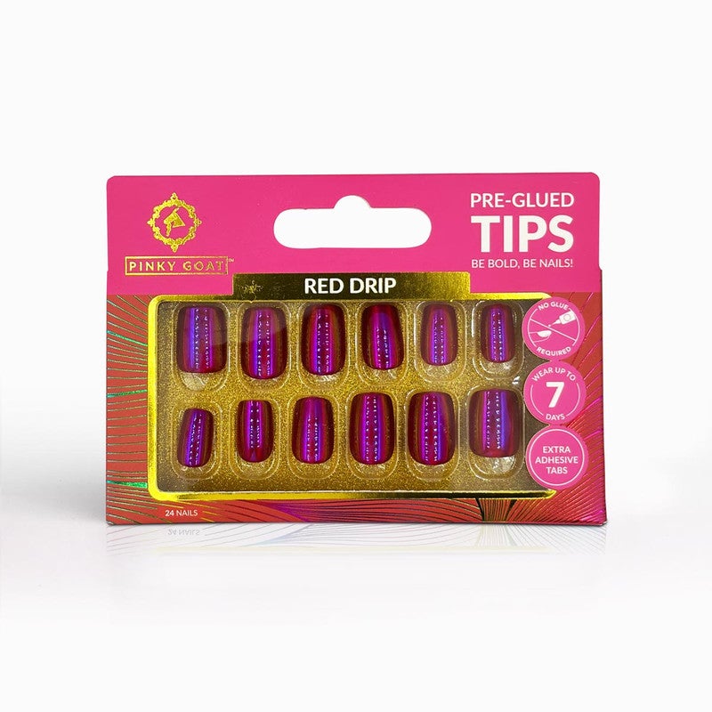 Pre-Glued Tips Golden French