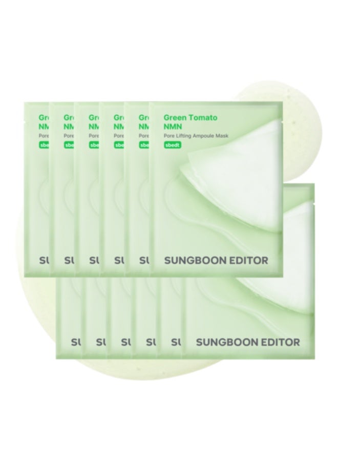 Green Tomato NMN Pore Lifting Ampoule Mask 23g*10pcs - image 3