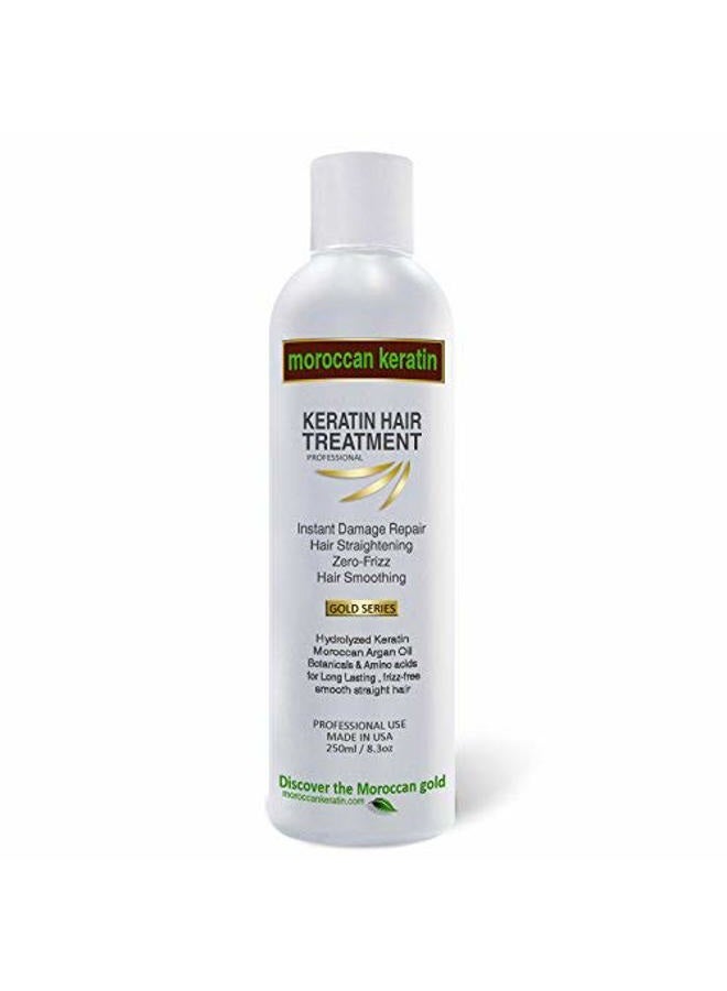 GOLD SERIES Most Effective Brazilian Keratin Hair Treatment 8oz Blowout Straightening Complex Global With Argan Oil Proven Formula Natural Organic Results Keratina Para Alisar El Pelo