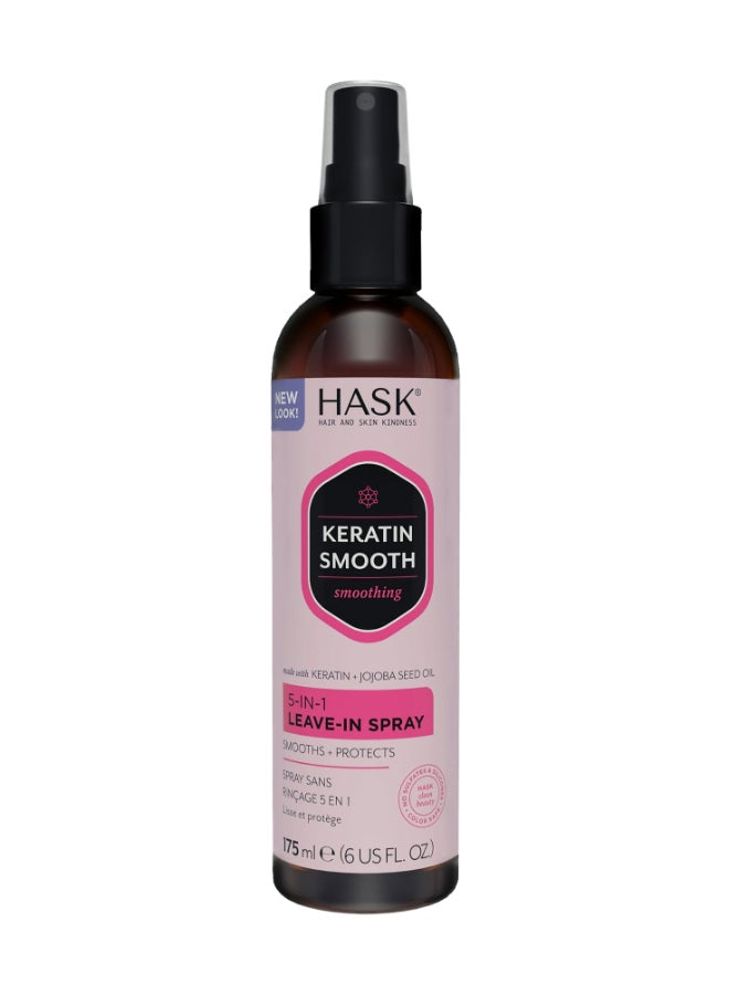 Keratin Protein 5-in-1 Leave-In Spray for Frizzy Hair - Smooths, Detangles, Adds Shine, Prevents Breakage & Provides Thermal Protection (175 ml)