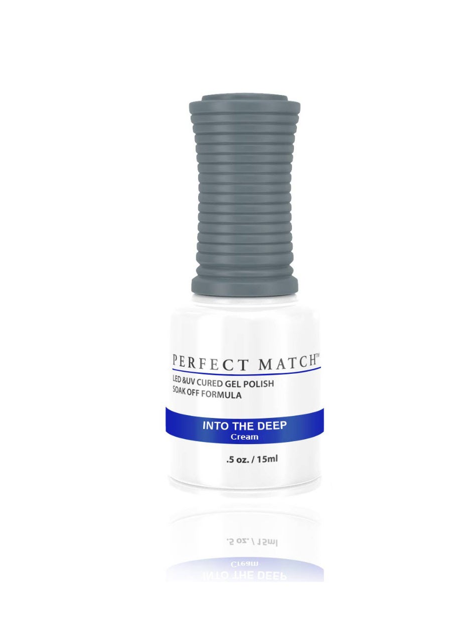 Perfect Match Gel Nail Polish 15ml Soak Off Long Lasting High Shine UV LED Gel Non Toxic Easy Application Wide Color Range for Manicure and Pedicure Into the Deep PMS156
