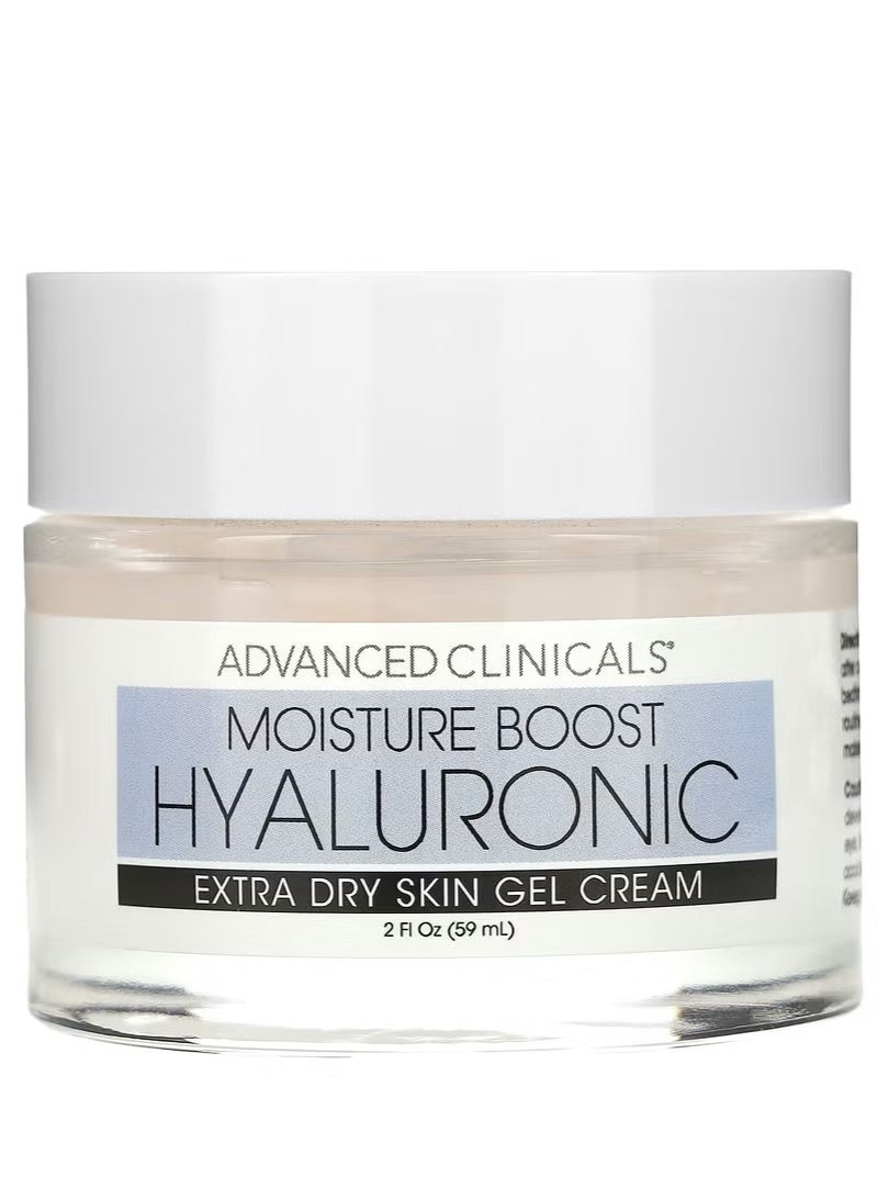 Advanced Clinicals, Hyaluronic Acid Moisturizing Gel Cream, Extra Dry Skin, 2 fl oz (59 ml)
