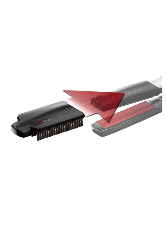 Hair Straightener - SWISS'X  SUPER Brush And Shine, Ions generator, 5X  Ceramic with Tourmaline, ultra-fast heat up Max 230 degree, Cool tips, Color care. Ionic care - 100.20/IS - image 4