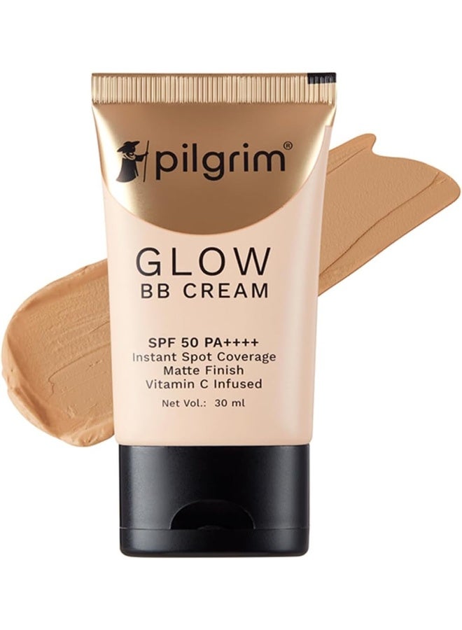 Beige Glow 3-In-1 Natural Bb Cream Spf 50 Pa++++ With Niacinamide, Hyaluronic Acid And Vit C 30G