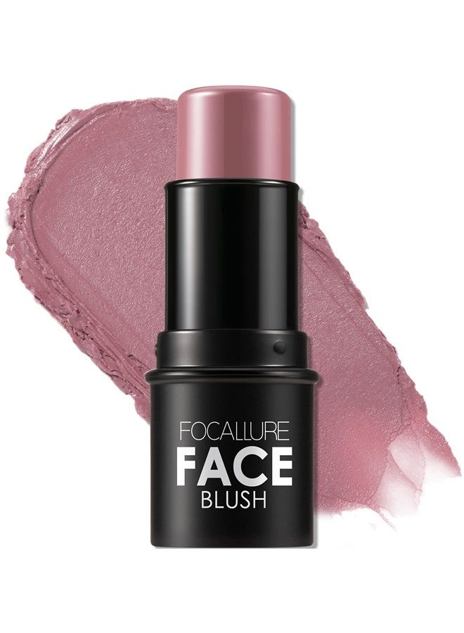 Cream Blush Makeup,Buildable Blush Stick for Cheeks,Matte and Dewy Finish,Long Wearing,Easy Application,Lightweight Multi Stick,DUSTY ORCHID