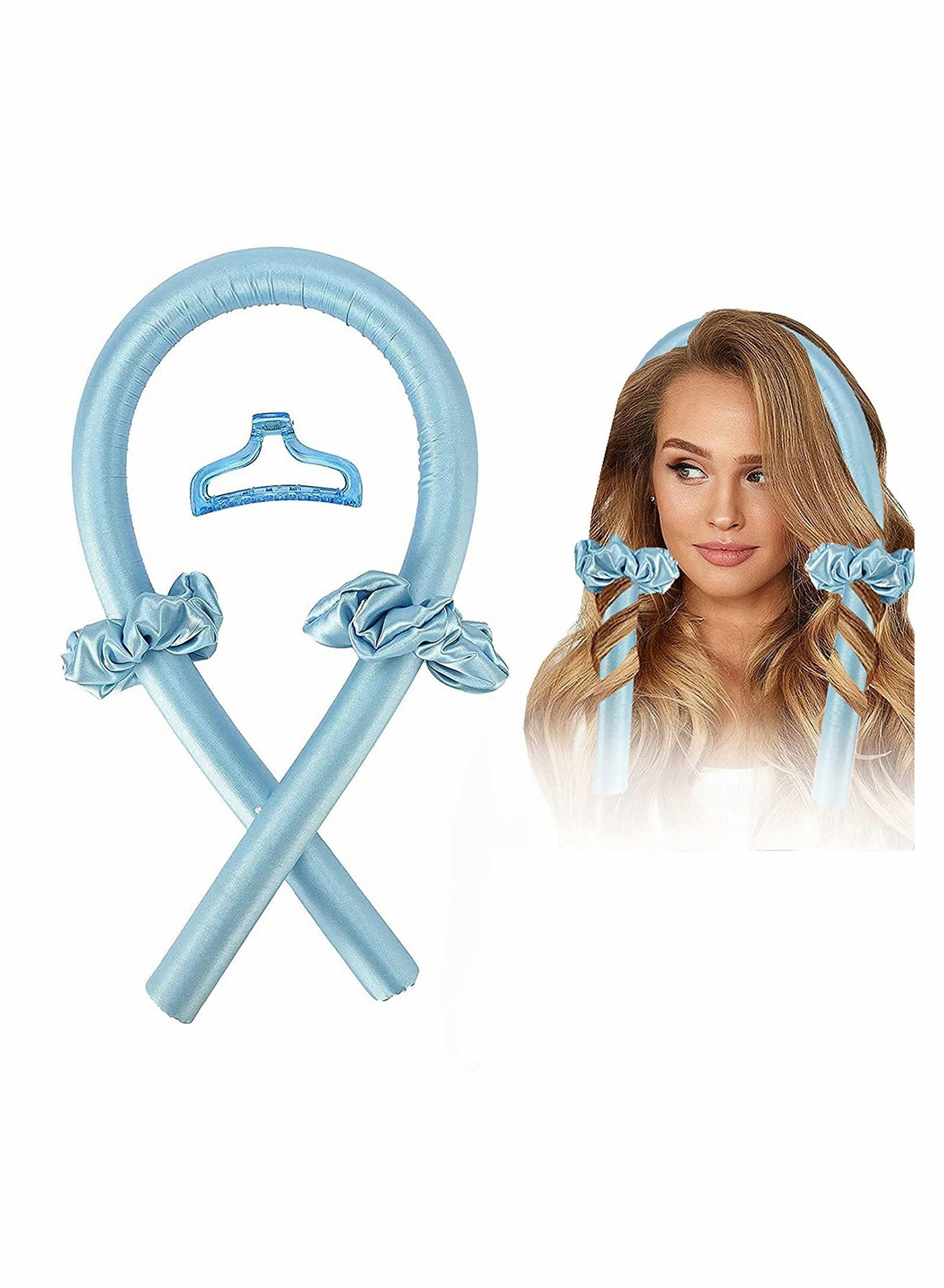 Heatless Hair Curlers For Long Hair, No Heat Silk Curls Headband