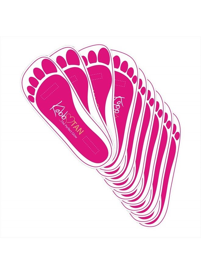 120 Pairs(240feets) Spray Tan Feet Pads in Pink For Sunless Spray Tanning