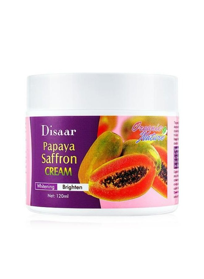 Beauty Moisturizing Cream Anti-Oxidation Anti-Aging Papaya Saffron Restore Skin Vitality Anti-Wrinkle 120 ml