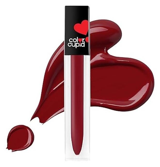 color cupid matte Intense Color 18-Hour Stay Liquid Lipstick | Infused with Hyaluronic Acid & Ceramide | Transfer Proof & Kiss Proof | Forever Love - Flirty Espresso | 4 ml