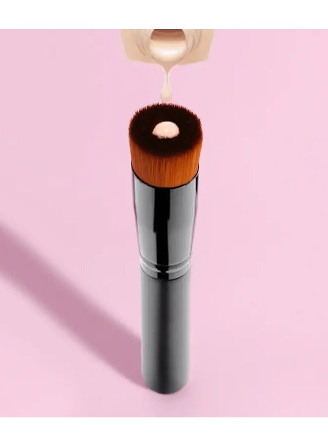 1Pc Liquid Foundation Makeup Brush Flat Top Concave Perfect for Blending Liquid Cream or Powder Cosmetics for Face