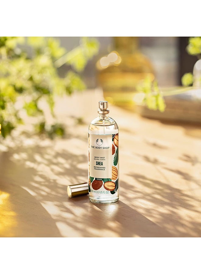 Shea Body Mist Spray | Refreshing & Hydrating Body Fragrance with 97% Natural Ingredients | Vegan, Sweet Nut Scent, 100ml - image 4