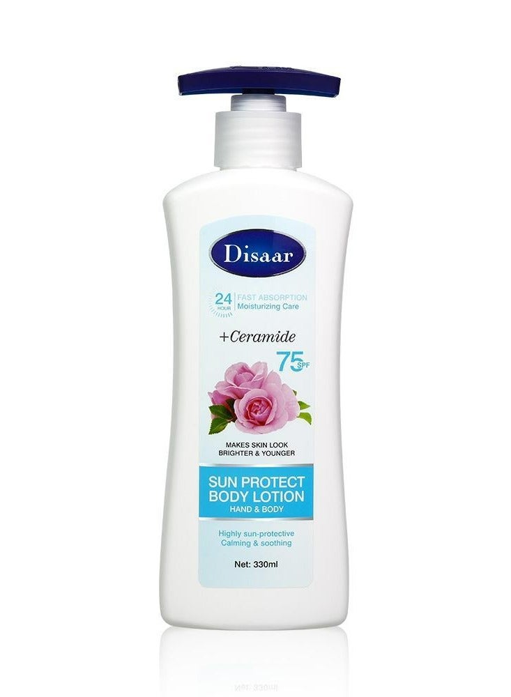 Ceramide And Rose Sun Protect Body Lotion Hand And Body 330 ML