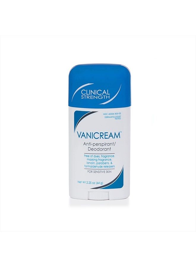 Anti-Perspirant Deodorant for Sensitive Skin - 2.25 oz - Clinical-Strength Deodorant with 24-Hour Protection - Unscented