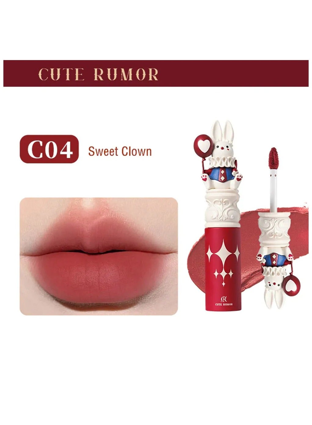Cute Rumor Wonderland Circus Lip gloss- Sweet Clown C04