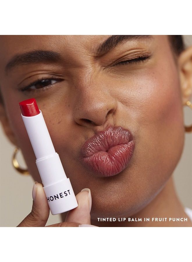 Tinted Lip Balm | Antioxidant-rich Acai Extracts + Avocado Oil | EWG Certified, Vegan, Cruelty Free | Fruit Punch