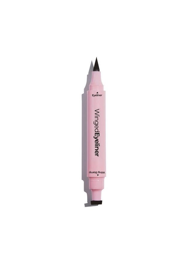 Winged Eyeliner Stamp, Dual-Ended Winged Eyeliner Stamp and Liquid Liner, Smudge and Water-Resistant, Vegan, Cruelty Free Cosmetics