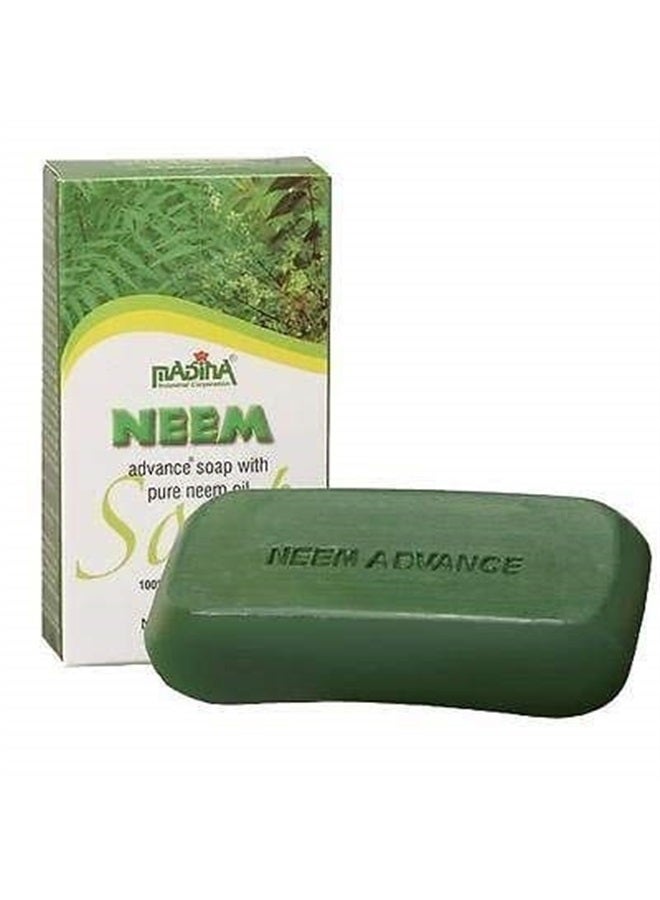 Neem Advance Bath Soap Herbal Natural 100% Vegetable Base Halal Organic